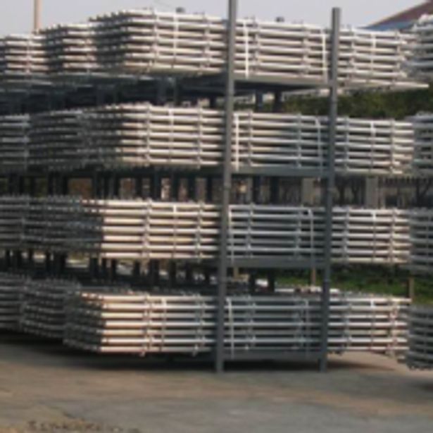 Scaffolding equipment stacked up